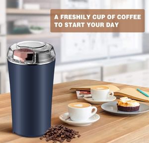 Molinillo Eléctrico Portátil Automático de Acero Inoxidable Kingze para Hierbas y Granos de Café con Capacidad de 350 ml para Uso en Hoteles y al Aire Libre - Product Image 4