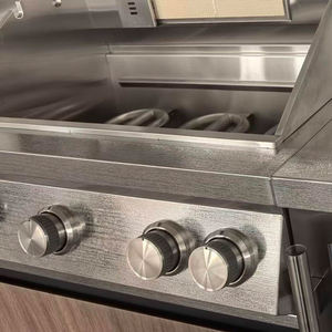 شواية فاخرة من الفولاذ المقاوم للصدأ لعام 2026، مطبخ خارجي متكامل للحدائق مع خزانة وفرن بيتزا مع مظلة - Product Image 4