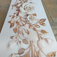 Panneau décoratif en PVC effet marbre certifié CE, feuilles de PVC marbre artificiel brillant, ignifuge, qualité de sécurité