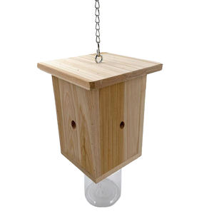Piège à <span class=keywords><strong>abeille</strong></span> en bois Durable bois cabine Style charpentier piège à abeilles outils d'apiculture - Product Image 1