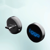 Memoria USB tipo C ultrafina para reproducción de música en el coche con luz LED, logotipo de Lunimus, memoria USB tipo C para música con forma de llave de coche