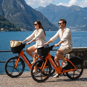 Bicicletta Elettrica Smart per Sharing Urbano con Blocco IoT 4G, Motore Posteriore in Lega di Alluminio, 25km/h - Product Image 3