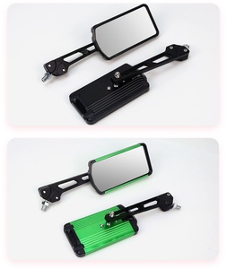 Rétroviseur carré DIY pour moto, compatible avec NIU, Yadea, modèles de rétroviseurs modifiés, ajustement universel pour motos et vélos électriques - Product Image 5