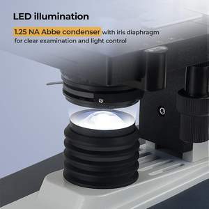 デジタル生物顕微鏡 LED光源 2500倍倍率 アルミニウム製 動物獣医用 1年保証 - Product Image 5