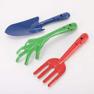 Horquilla de jardín de plástico azul de 4 puntas para herramientas de horticultura y plantación de flores - Product Image 5