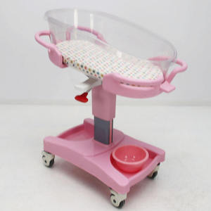 Cuna hidráulica móvil de plástico ABS para uso hospitalario HBC-01, cuna médica para bebés recién nacidos - Product Image 2