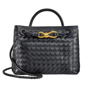 Bolso Bandolera de Mujer de Gamuza Mate Tejida a la Moda 2026 Retro de Gran Capacidad con Cierre de Cremallera y Forro de Poliéster - Product Image 3