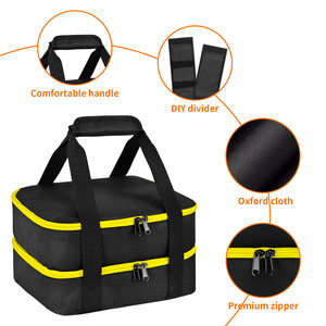 Portable Battery Case For Dewalt Milwaukee Li-Polymer Battery Charger Storage Bag Double Layer Organizer - Product Image 3