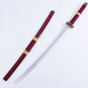 Minghu Anime espada nuevo Sauron y <span class=keywords><strong>Daoyi</strong></span> palabra otoño agua fantasma Toru nieve caminar madera bambú hoja japonesa espada Cosplay - Product Image 5