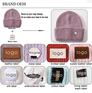 Minimalist Solid Color 100% Wool Knit <strong>Beanie</strong> Soft <strong>Cashmere</strong> Feel Loose Slouchy Lightweight Daily <strong>Women</strong> Winter Hat - Product Image 4