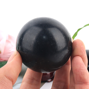 High Quality Natural <b>Crystal</b> Gemstone Hand Polished Black Tourmaline <b>Crystal</b> Sphere for Healing - Product Image 6