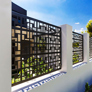 <span class=keywords><strong>Plaque</strong></span> <span class=keywords><strong>perforée</strong></span> en <span class=keywords><strong>aluminium</strong></span> pour décoration de clôture - Product Image 6