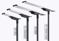 Lampe solaire LED monocristalline JKCSOLAR JKC-FX-60W 60W pour éclairage public, gradation DALI, garantie 3 ans, télécommande, alliage d'aluminium