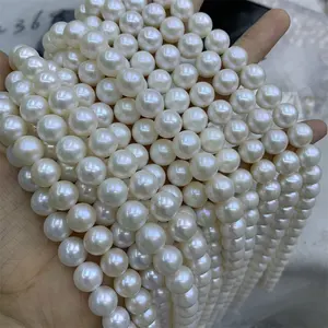 Wholesale 10mm AAA Smooth natural freshwater pearl round loose bead pearl jewelry