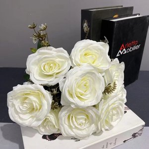 مجموعة جميلة من الزهور صور من الحرير تخصيص قطعة واحدة وردة جديدة - Product Image 4