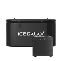 ICEGALAX 0.3HP Mini refroidisseur d'eau écran tactile R410A 220V refroidisseur refroidi à l'eau pour la récupération de la santé Fish Tank Machine de refroidissement
