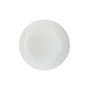 Assiette plate <span class=keywords><strong>ronde</strong></span> en mélamine blanche durable, vaisselle de buffet commerciale en plastique pour l'extérieur, vente en gros - Product Image 5