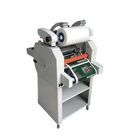 Lamineuse thermique multifonctionnelle à alimentation par courroie WD-350 machine à plastifier à rebobiner automatique lamineuse à rouleaux d'acier