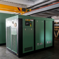 Compresseur d'air à vis rotatif de type armoire, refroidi par air, lubrifié industriellement, 132 kW, 175 CV, 23 m/min