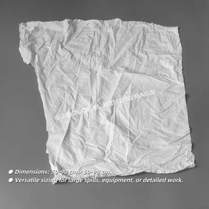 Chiffons en coton 100% blancs, efficaces, propres et soignés, pour le nettoyage industriel - Product Image 3