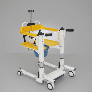 Manual Moving Disabled Patient Lift Transfer <b>Chair</b> Transport Bathroom Commode Toilet <b>Chair</b> - Product Image 6