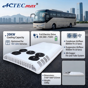 เครื่องปรับอากาศรถโดยสารประจำทางขนาดเล็ก10 ~ 12เมตร20KW รถโดยสารประจำทางในโรงเรียนแบบประกบเดียวความจุในการทำความเย็นของ AC.154.109บนหลังคา - Product Image 1