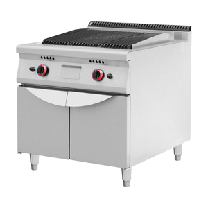 Offre Spéciale Équipement de Restaurant Pierre De Lave Grill Barbecue Portable Verticale QUALIFIÉE Griller Station Gaz Lave Rock Grill Avec Cabinet - Product Image 5