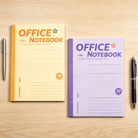 Carnet A5 personnalisé à couverture souple avec logo, reliure collée, journal de bureau minimaliste, bloc-notes en papier recyclé