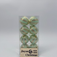 Boules de Noël de haute qualité en satin, ornements de fête, 3 pouces, facettées, rouges, avec capuchon doré, décoration imperméable