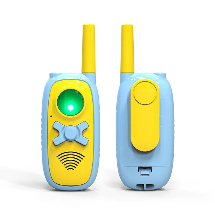 Manufacture 2 Pack 0.5W 3 Channels LED Screen Display Kids Dual Band Interphone Radios Walkie Talkies Toys For Children