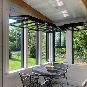 Aluminum Folding Glass Windows Suppliers Up and Down Bifold Outward Opening Windows