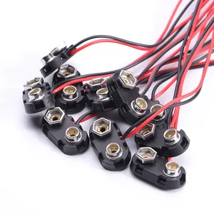 Connecteur à clip pour batterie 9V, support de fils, 10 à 100 pièces - Product Image 1