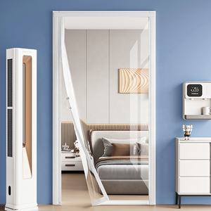 أبواب ستائر حديثة شفافة من البولي يورثين الحراري من المورد الأعلى في الصين مقاومة للرياح للبعوض لغرف المعيشة والمستشفيات والمطابخ والفنادق - Product Image 5