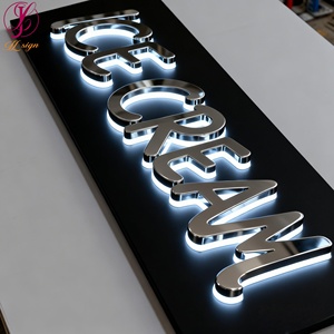 Enseigne lumineuse personnalisée pour salon de beauté, signalétique rétroéclairée LED, logo 3D lumineux mural personnalisé, enseigne métallique pour entreprise, décoration de magasin - Product Image 2