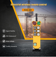 Télécommande radio industrielle sans fil étanche double vitesse pour camion et voiture, vente en gros d'usine F24-6D
