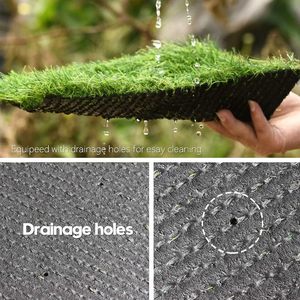 <span class=keywords><strong>Gazon</strong></span> paysager vert foncé imperméable <span class=keywords><strong>de</strong></span> 20 mm, élégant, durable et nécessitant peu d'entretien pour jardins et cours - Product Image 4