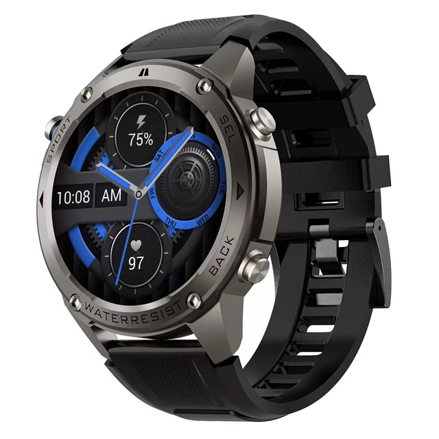 Outdoor Multi-Sport Smartwatch Round AMOLED Screen 5ATM Waterproof Dual Frequency GPS Positioning Altitude Barometer Heart Rate