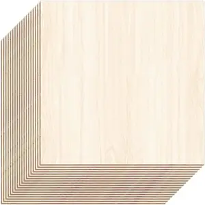 未完成的木片胶合板工艺品木片非常适合建筑模型木制DIY装饰品