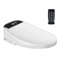Siège de toilette intelligent chauffant avec fonction bidet et veilleuse automatique