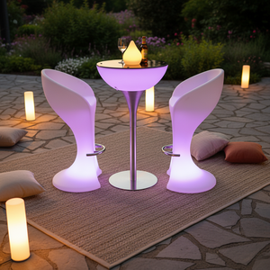 <span class=keywords><strong>Bar</strong></span> Lounge mobili Nightclub illuminati impermeabile tavolo da <span class=keywords><strong>Bar</strong></span> Led mobili alti tavoli da Cocktail per <span class=keywords><strong>Bar</strong></span> - Product Image 2