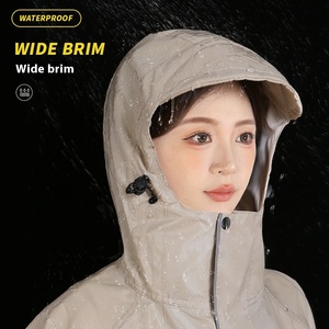 Haute qualité à capuche adulte imperméable <span class=keywords><strong>pluie</strong></span> Cape EVA hommes et femmes réutilisable Cape manteau Portable voyage extérieur imperméable veste - Product Image 4