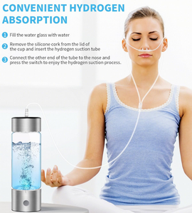Precio <span class=keywords><strong>de</strong></span> Fábrica PUREFLOW Botella <span class=keywords><strong>de</strong></span> Agua Fría <span class=keywords><strong>de</strong></span> Hidrógeno Recargable por USB <span class=keywords><strong>de</strong></span> Vidrio <span class=keywords><strong>de</strong></span> 460 ml, 2000 ppb, Alto PPM, para Uso en Exteriores, Automóviles y Hogares - Product Image 3