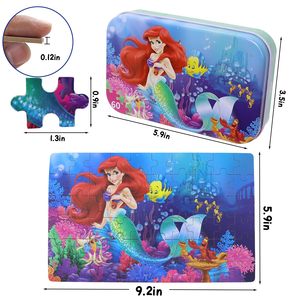 <span class=keywords><strong>Puzzle</strong></span> Principessa per Bambini, <span class=keywords><strong>Puzzle</strong></span> per Ragazze e Ragazzi in Scatola di Metallo, Giocattoli Educativi - Product Image 3