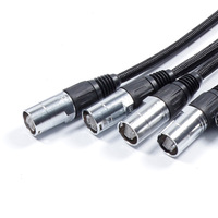 Cable de red blindado 4 Cat6A UTP con rendimiento de serpiente Ethernet de puente RJ45 para Línea de Control de audio y video
