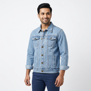 2026 Factory Wholesale <b>Custom</b> High Quality Men retro motorcycle <b>Denim</b> <b>Jackets</b> Manufacturer For Motorbike Clothing - Product Image 1