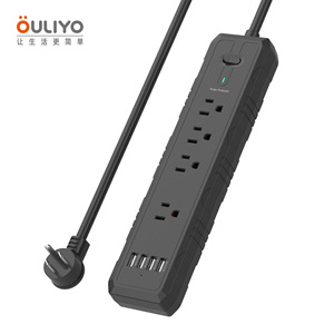 Power Strip 4 <b>Usb</b> A Ports 1.8m <b>Extension</b> Socket With Safety Protection For Home Office Use - Product Image 4