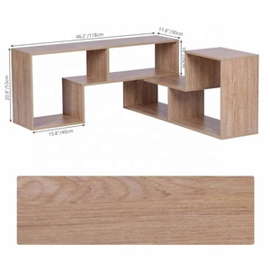 Varie combinazioni 65 pollici <span class=keywords><strong>orizzontale</strong></span> porta tv mobili in legno di quercia - Product Image 5