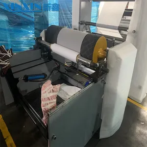 लोगो फ्लेक्सो प्रिंटिंग मशीन के साथ स्वचालित पेपर बैग प्रिंटर 4 रंग प्लास्टिक बैग प्रिंटर प्रिंटिंग मशीन
