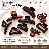 Pince à Cheveux Minimaliste en Acétate Couleur Unie Ume Factory pour Femmes, Forme Personnalisée, Logo, Vente en Gros, OEM ODM