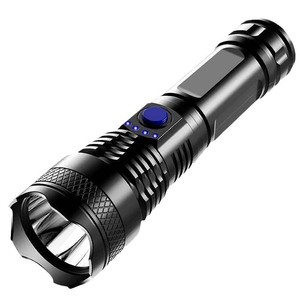 ไฟฉาย LED แบตเตอรี่แบบชาร์จไฟได้ อลูมิเนียมอัลลอยด์ แสงสีขาวสำหรับใช้งานกลางแจ้ง พร้อมฟังก์ชั่นหรี่ไฟ - Product Image 2